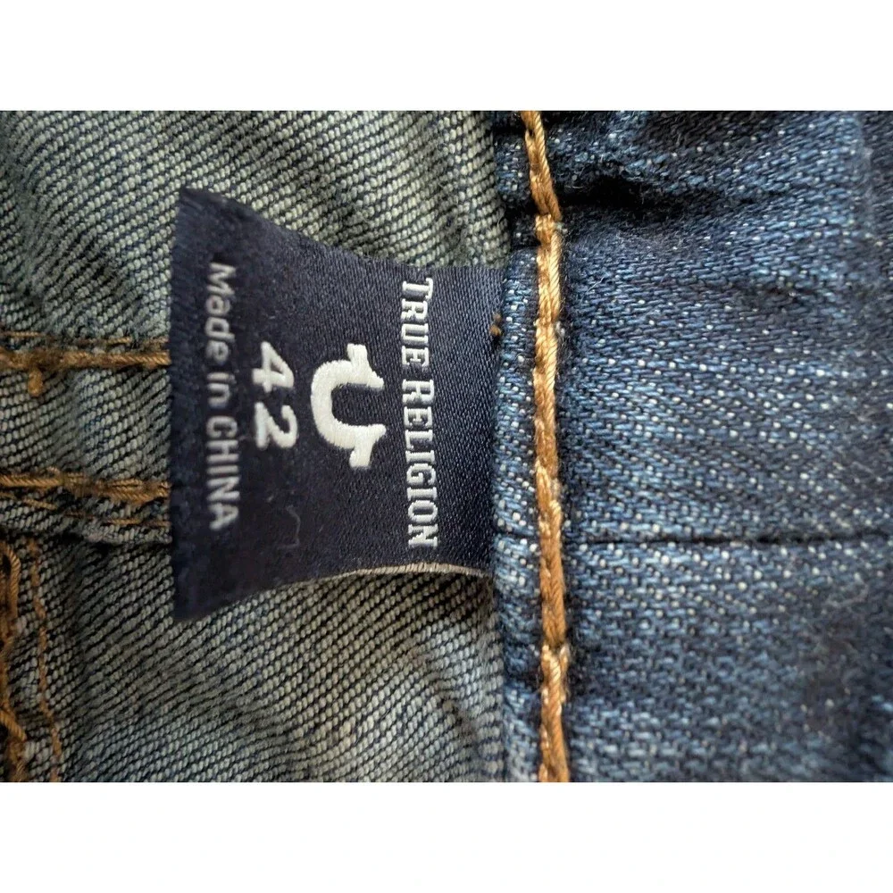 True Religion Rocco Jeans Men's Size 42 Blue Medium Wash Relaxed Skinny Denim
